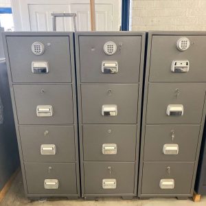 LOCKTECK 4 DRAW FIRE RESISTANT FILING CABINETS