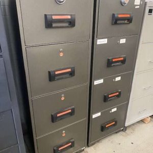 Firemaster 4 Draw Fire Resistant Filing Cabinets - Used Safes
