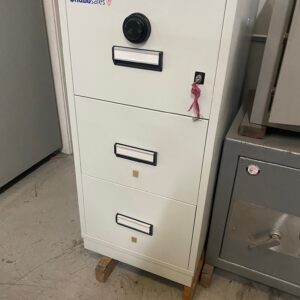 Used Chubb fire file 31"3 draw filing cabinet 2 hour - Used Safes