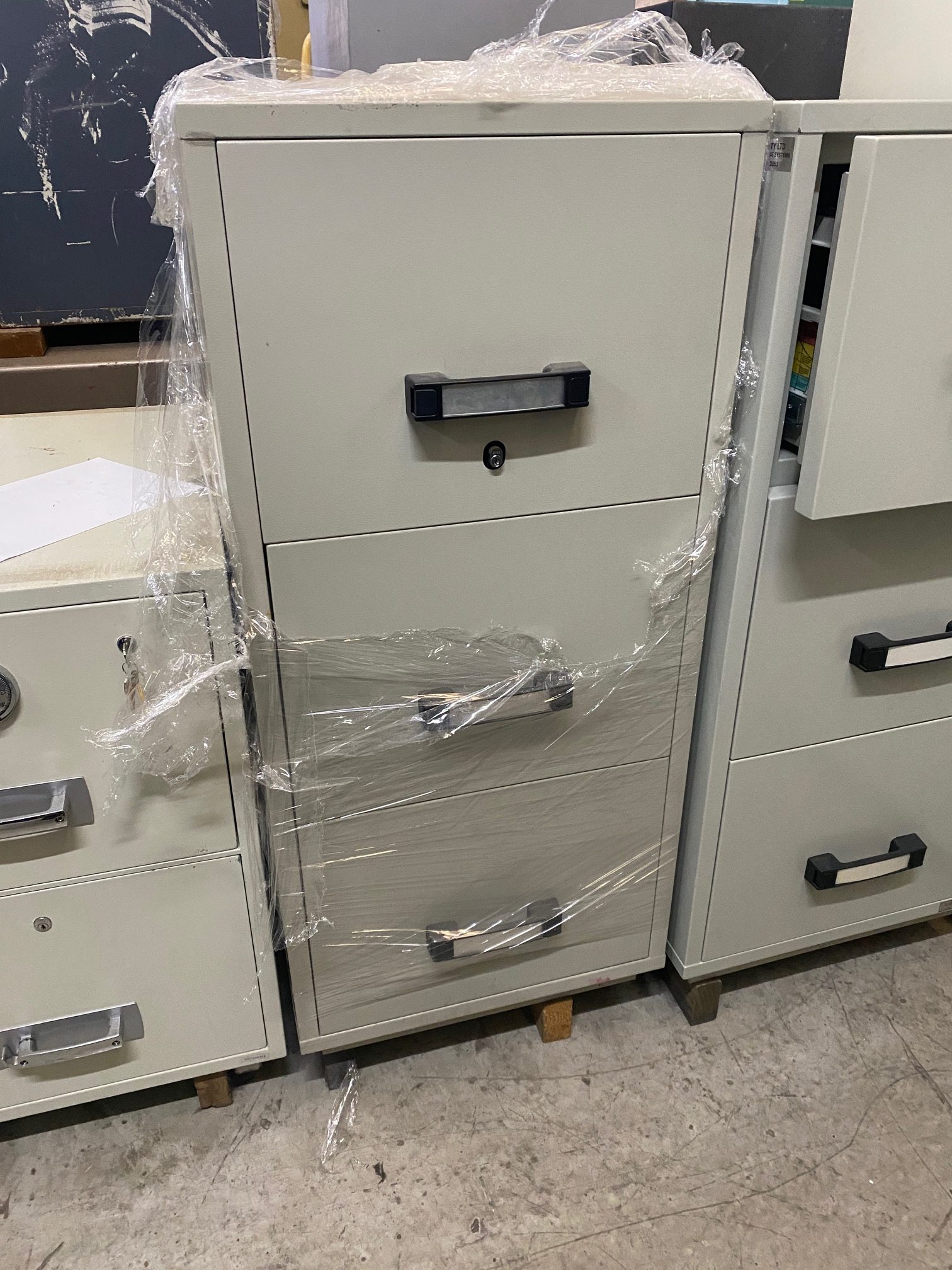 2 hour 3 draw Filing cabinets - Used Safes