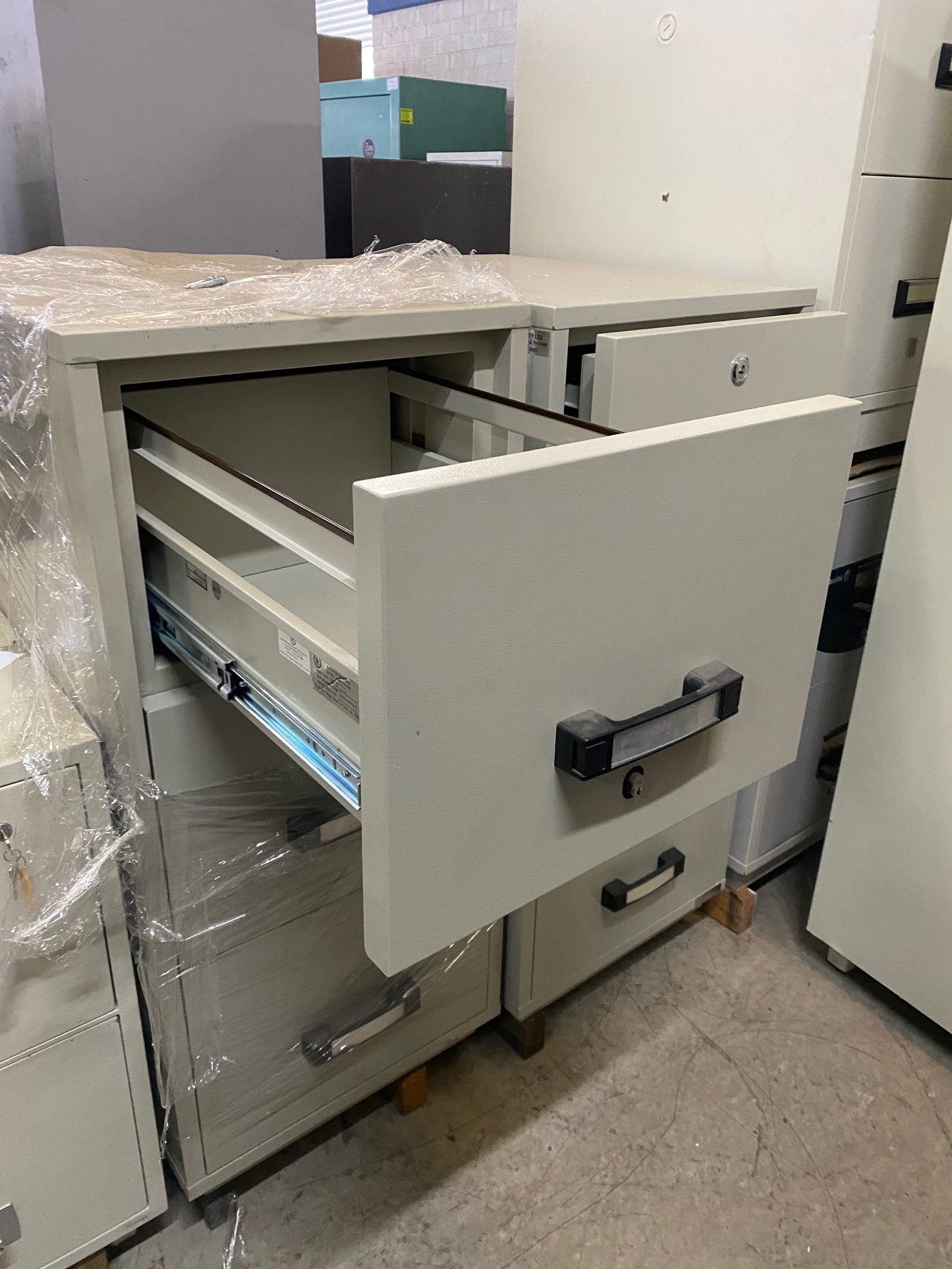 2 hour 3 draw Filing cabinets - Used Safes