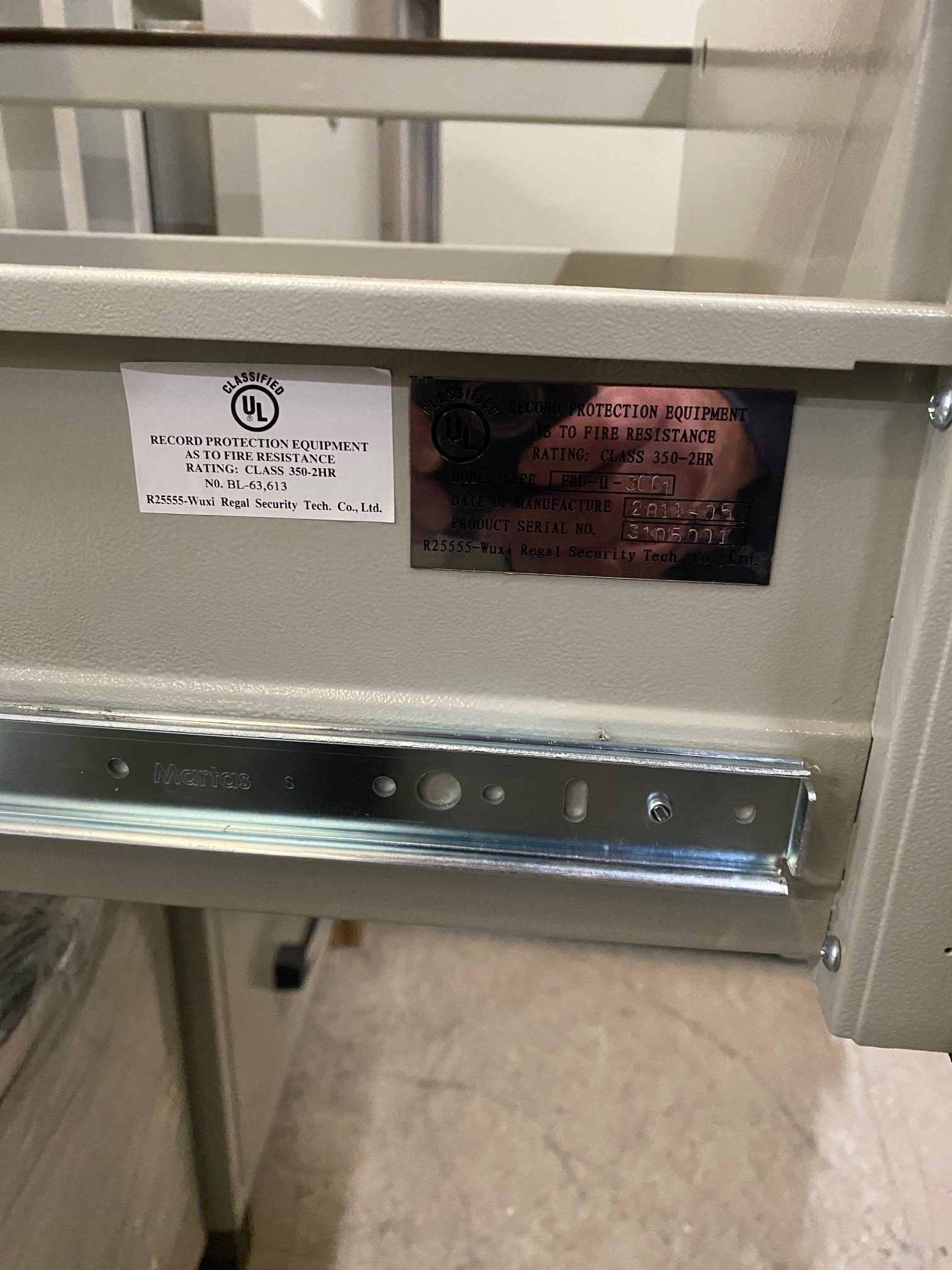 2 hour 3 draw Filing cabinets - Used Safes