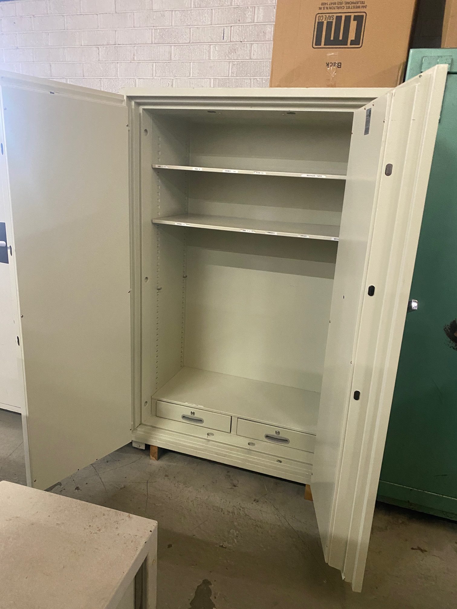 Defiance double door 2 hour fire resistant safe - Used Safes